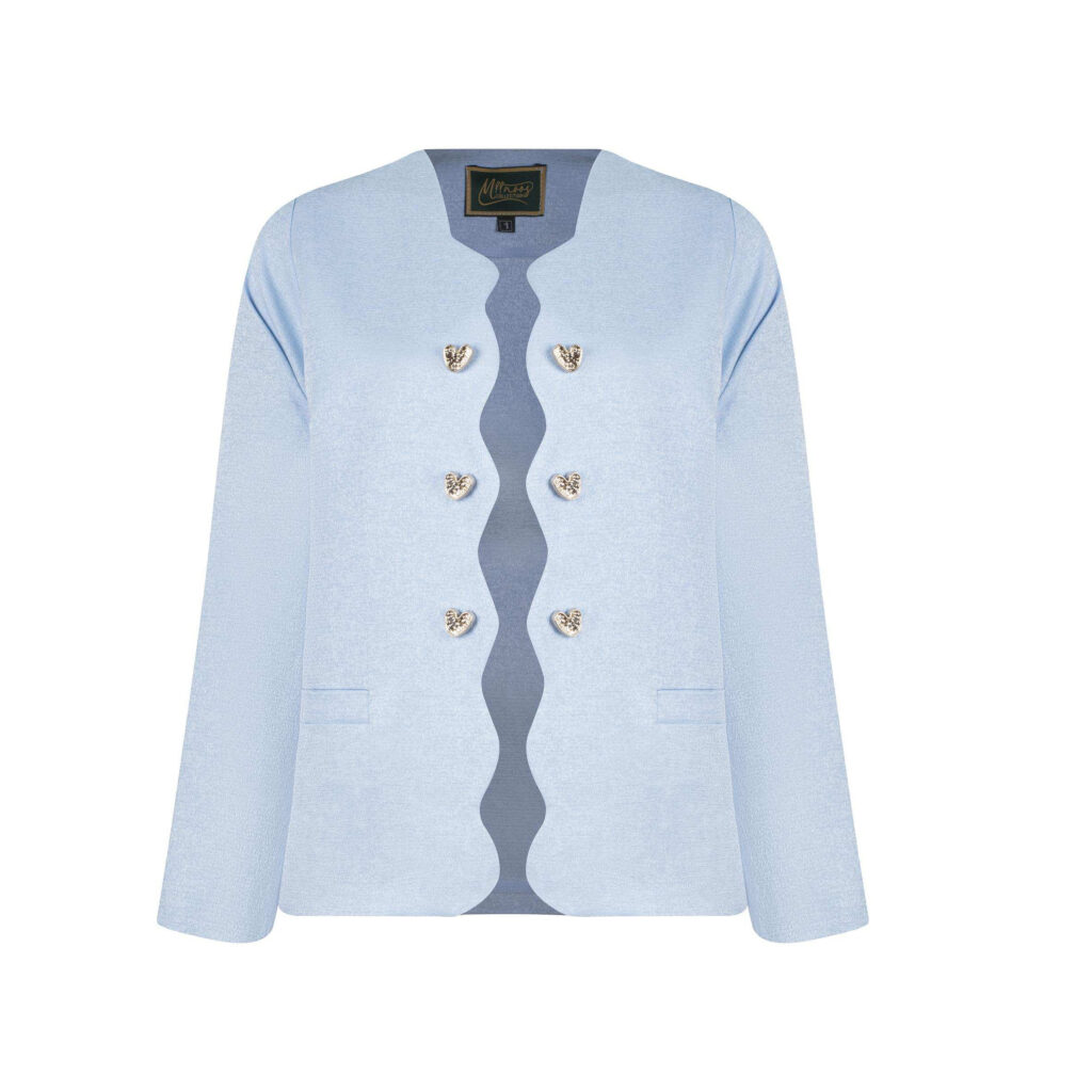 کت زنانه مدل MDSS-CH1109 رنگ آبی