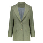 کت رسمی زنانه الین مدل 4-11 رنگ سبز تیره