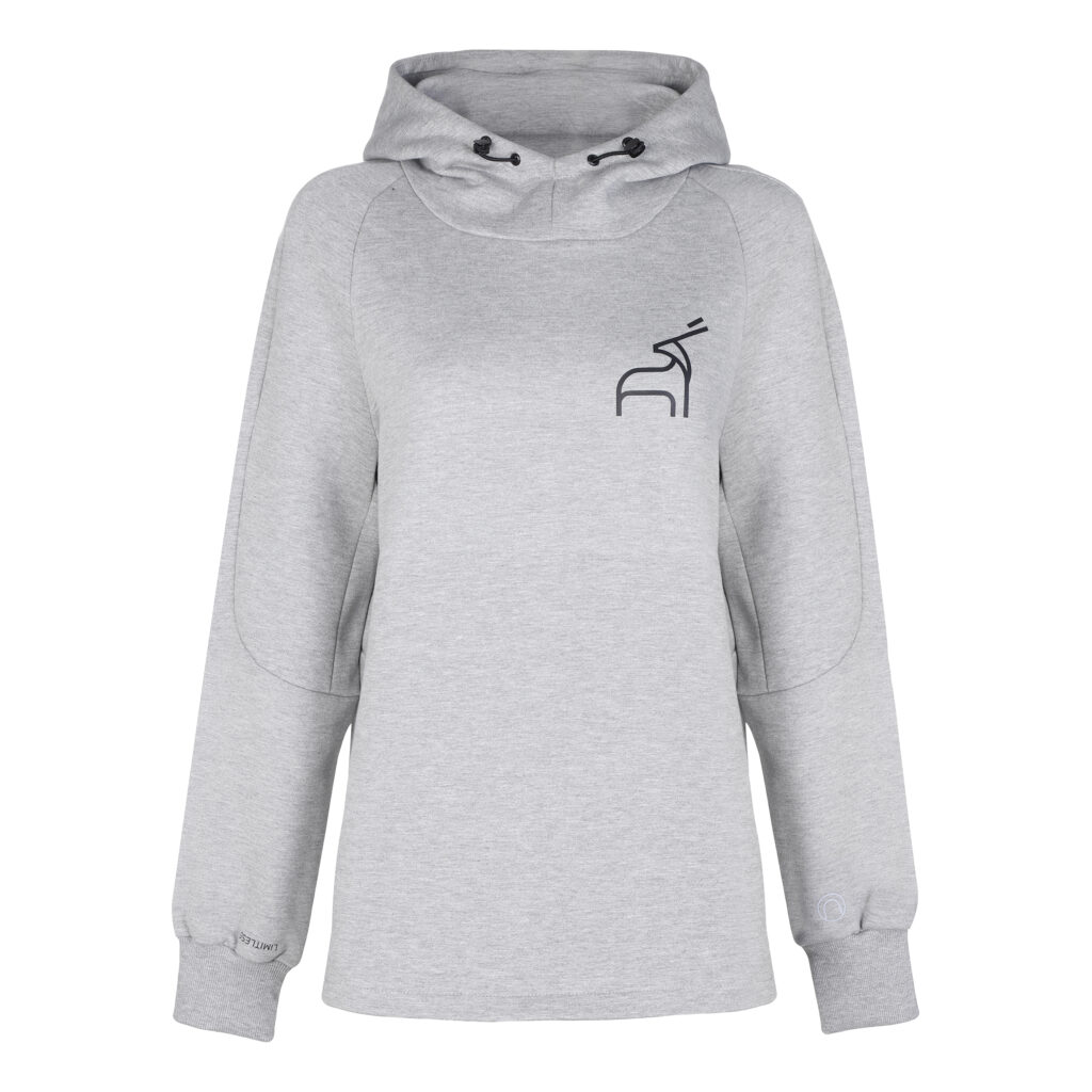 هودی زنانه اوریکس مدل warrior رنگ طوسی